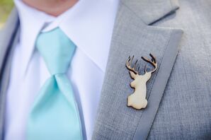 Deer-Shaped Boutonniere Pin
