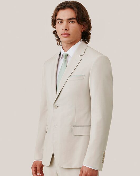Birdy Grey Suits Taylor Suit Jacket in Tan Champagne Tuxedo - 4