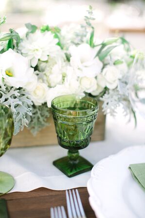 Green Reception Glassware