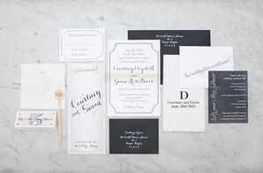 Custom Black and White Invitations