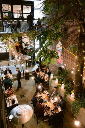 Guests Mingling During Cocktail Hour at Maketto in Washington, DC