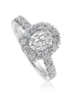 Christopher Designs Classic Oval Cut Engagement Ring