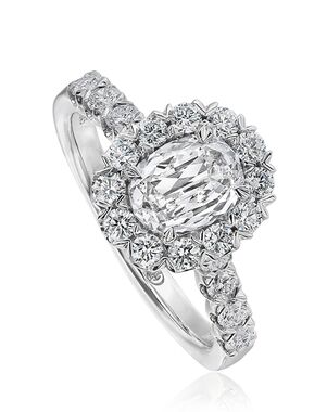 Christopher Designs Classic Oval Cut Engagement Ring