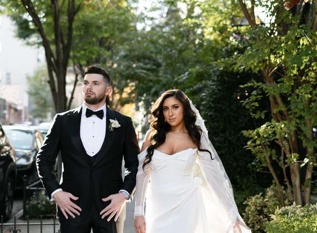 Glamorous Gold Hotel Wedding Photos