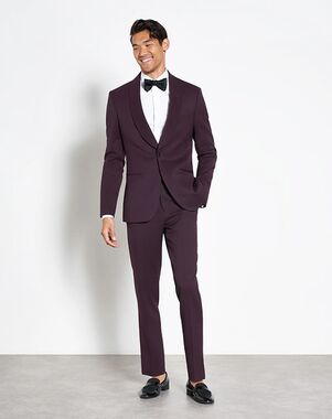 The Black Tux Plum Shawl Tuxedo Purple Tuxedo