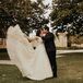 Couple Sharing Kiss During First Look at BLDG 177 in San Diego, California