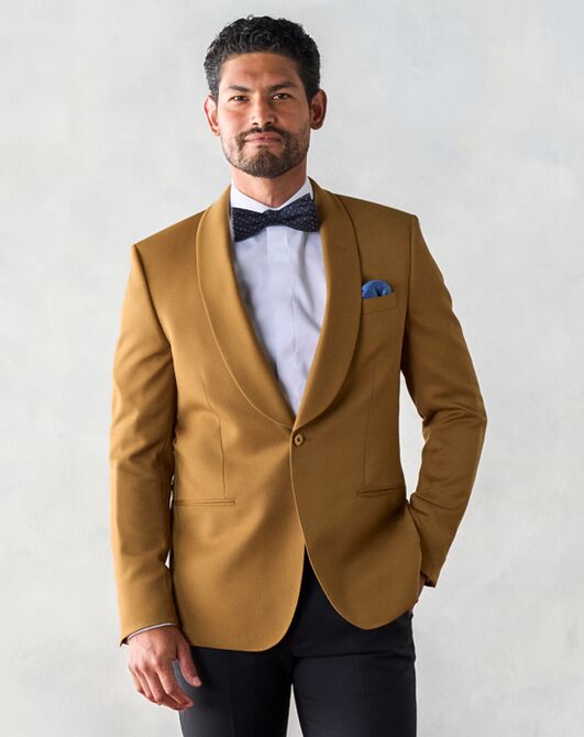 The Black Tux Marigold Shawl Jacket Tuxedo Gold Tuxedo - 5