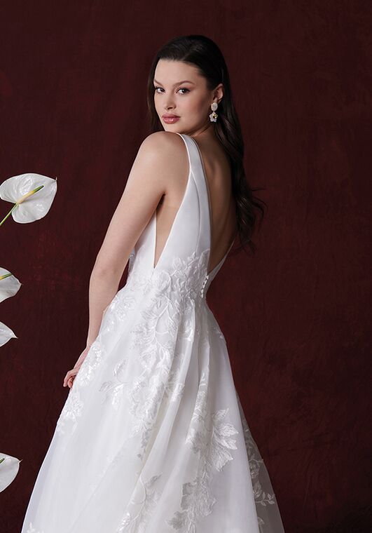 Justin Alexander Hattie A-Line Wedding Dress - 4