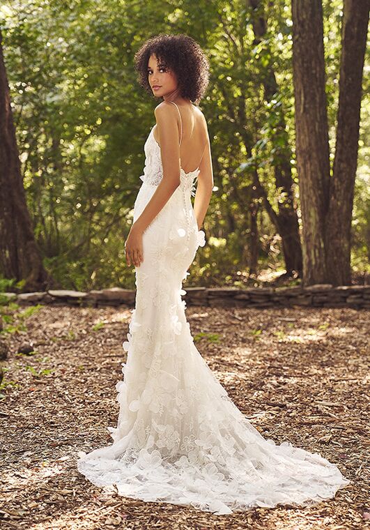 Lillian West 66340 Fit-and-Flare Wedding Dress - 3