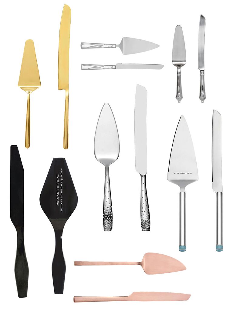 cake knives and servers