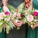 Bouquets with Ferns, Roses and Ranunculus