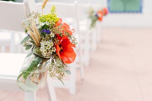 Rustic Mason Jar Arrangements