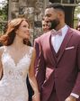 BLACKTIE SAVOY Burgundy Wedding Suit Red Tuxedo - thumbnail - 5