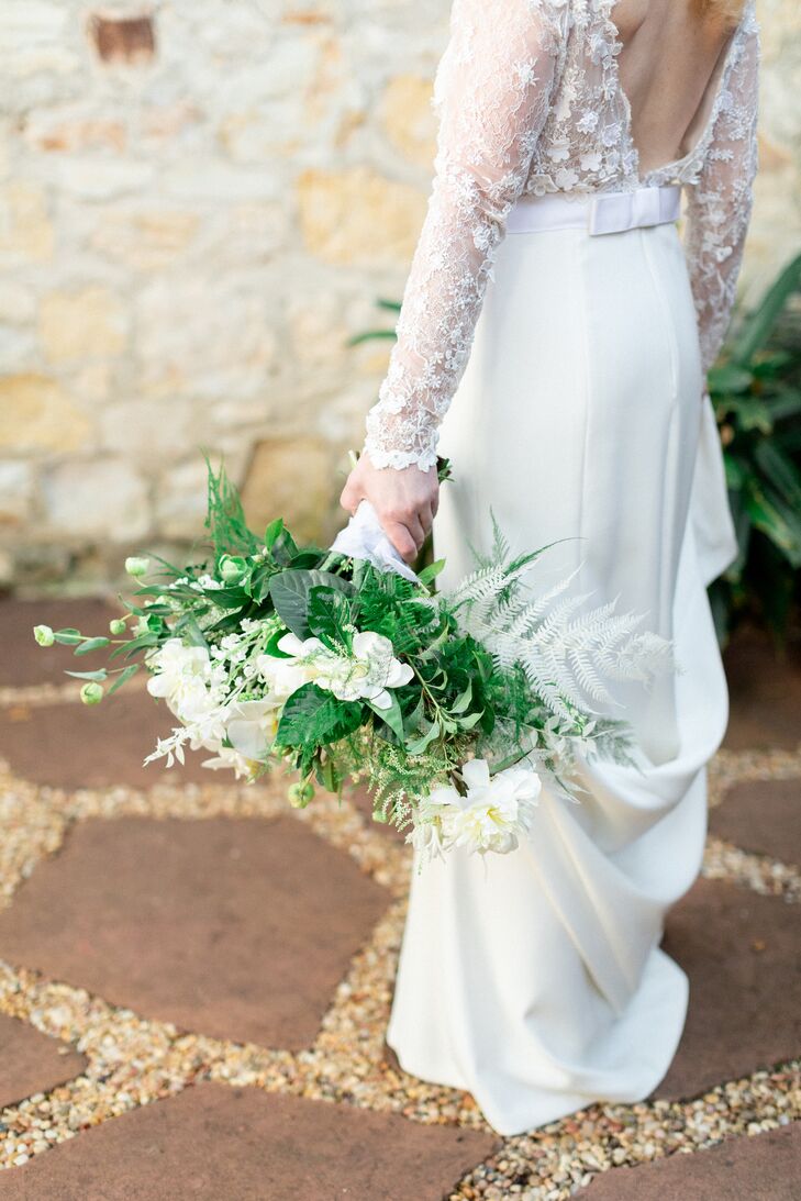 Classic Bouquet of White Gardenias and Greenery