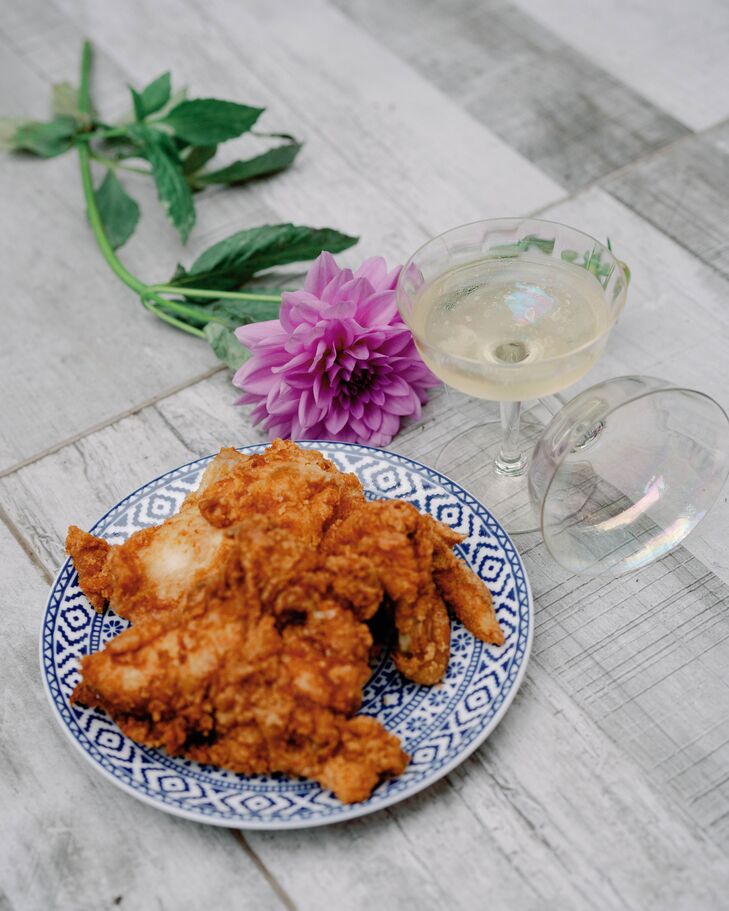 Fried Chicken Wedding Reception Food