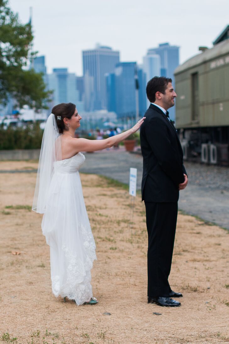 Low Updo With Mid-Length Veil