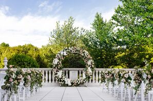 Floral Wedding Arch at The Palace at Somerset in Somerset, New Jersey