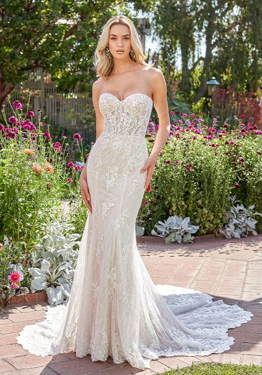 Jasmine Couture Taylor Fit-and-Flare Wedding Dress - 5