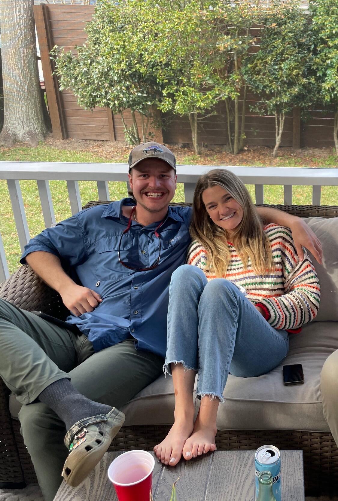 After talking on the phone everyday for a few months, Sam came back to celebrate Alexus and Andrew getting engaged and New Years! 