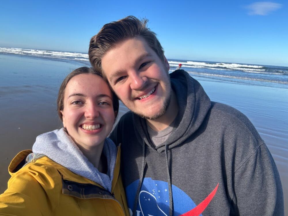 Our first friend group trip to the Oregon Coast started wonderfully! ...And ended with Ben coming home with a shattered ankle due to a rainy day skim board accident. (Don't worry, we returned later and Ben made amends with the Pacific.)