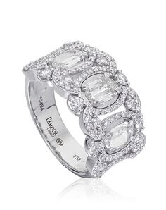 Christopher Designs L287 White Gold Wedding Ring
