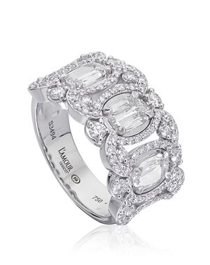 Christopher Designs L287 White Gold Wedding Ring