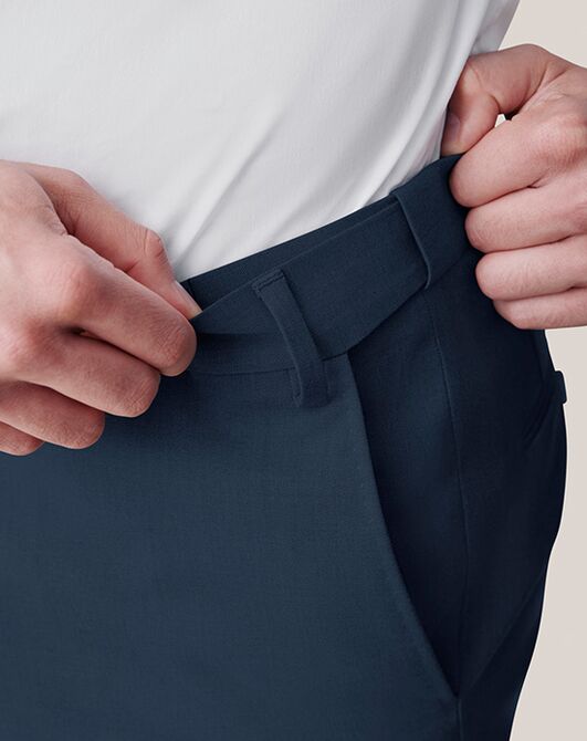 Birdy Grey Suits Taylor Suit in Navy Blue Tuxedo - 7