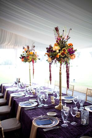 Tall Autumn-Inspired Centerpieces