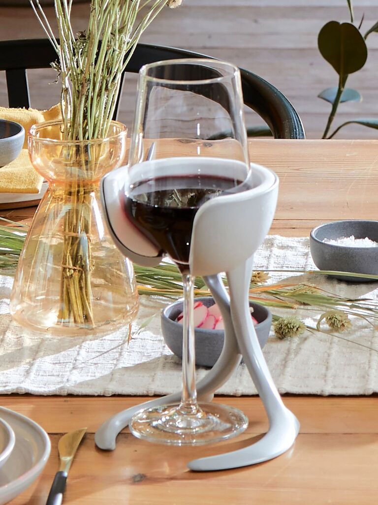 Wine glass holder and chiller mother-in-law gift idea