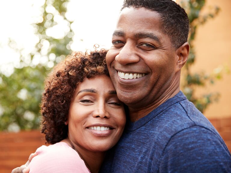 Two parents smiling