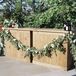 Rustic Bar Setup with Leaf Garland
