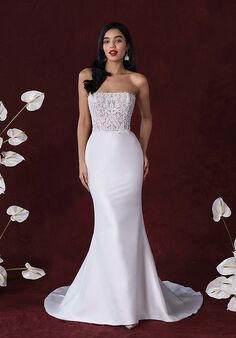 Justin Alexander Hilton Fit-and-Flare Wedding Dress