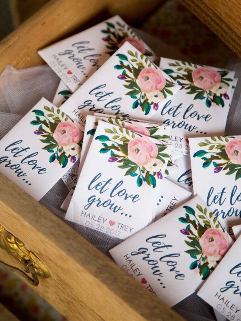 Eco Friendly Wedding Favor Seed Packets