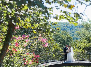 Ashley Miller (34 and an associate professor of dance) and Aaron Scully (40 and a doctoral student in theater) met when Aaron introduced himself via F