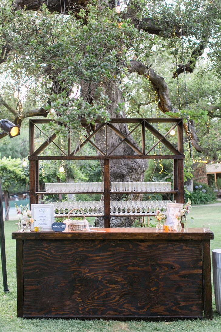 Rustic Wood Cocktail Bar