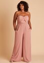 Birdy Grey Gigi Convertible Jumpsuit in Chiffon Dusty Rose Sweetheart Bridesmaid Dress - thumbnail - 1