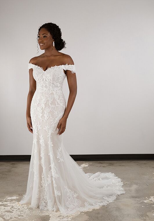 Essense of Australia D3960 Fit-and-Flare Wedding Dress - 3