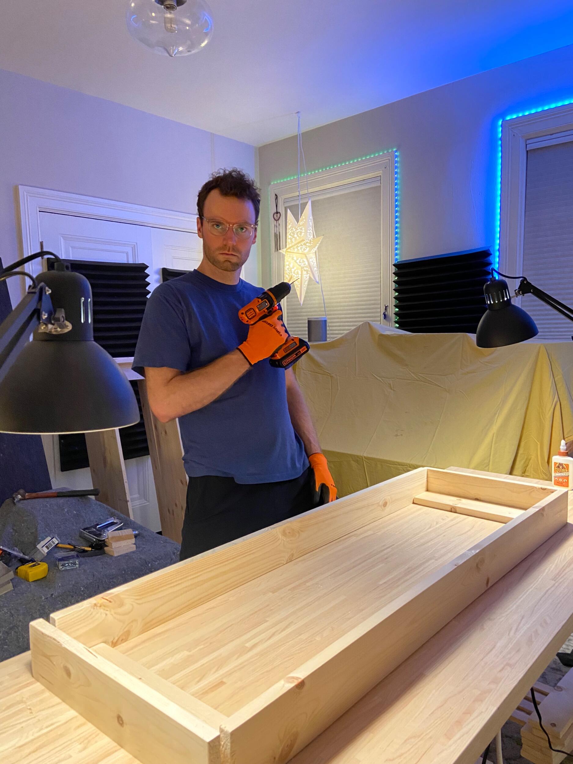 Building sound panels in DC!