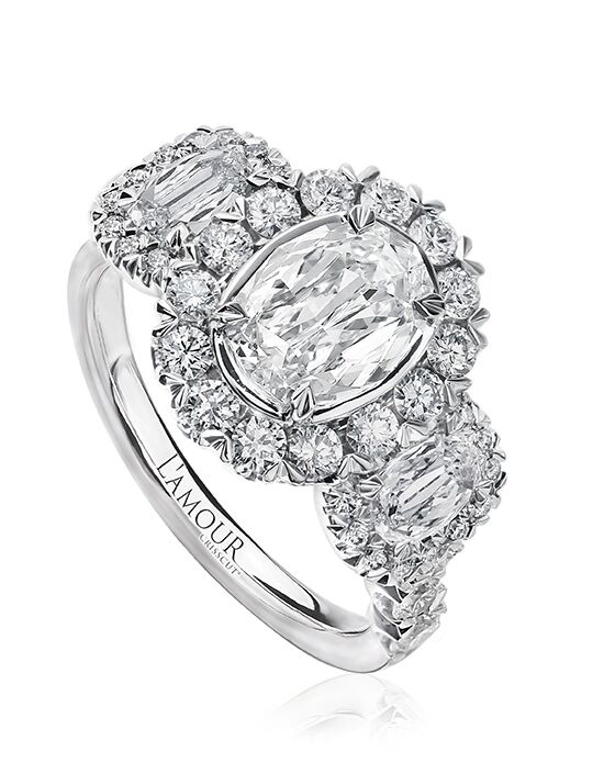 Christopher Designs Glamorous Oval Cut Engagement Ring - 1