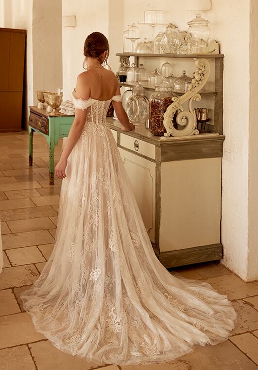 Lillian West 66395 A-Line Wedding Dress - 3