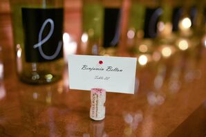 Wine Cork Escort Cards