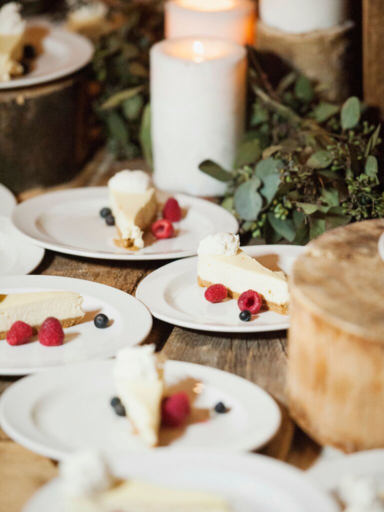 friends themed wedding cheesecake