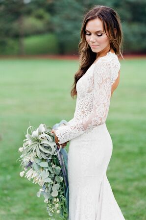 Lace Long Sleeve Wedding Dress