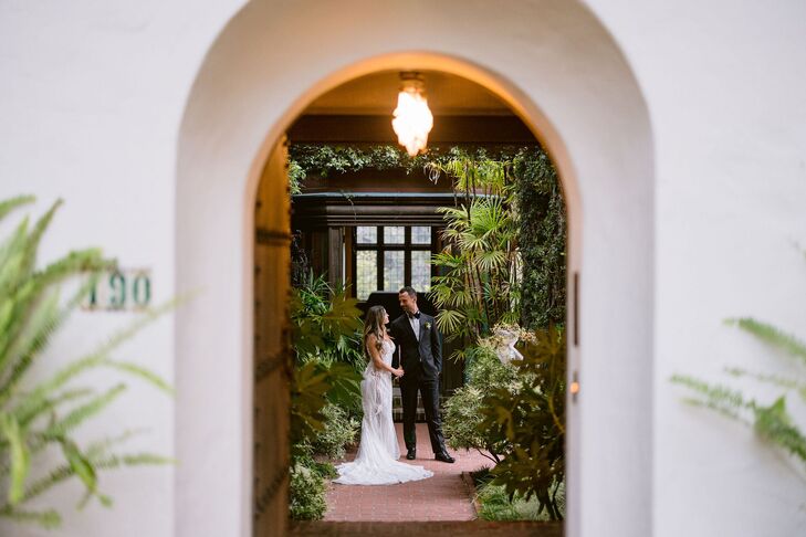 Bride and Groom Portraits at Berkeley Botanical Gardens in Berkeley, California