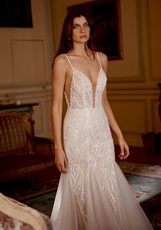 Justin Alexander Jovanna Fit-and-Flare Wedding Dress - 3
