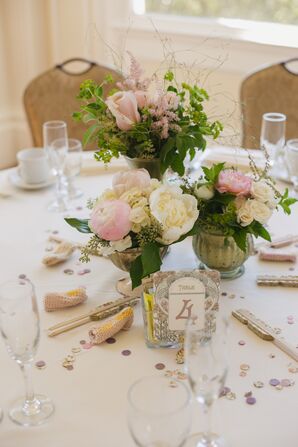 Simple Bush Centerpieces
