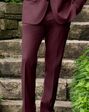 BLACKTIE SHARKSKIN Brick Wedding Suit Red Tuxedo - thumbnail - 2