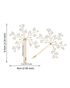 AW Bridal AW BRIDAL Wedding Hair Clip Pearl Hair Pins Bridal Barrette Hair Piece for Wedding Hair Accessories for Brides Women 2pcs (Gold) Gold Pins, Combs + Clip - thumbnail - 1