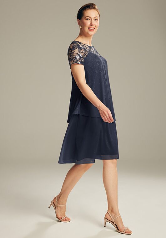 AW Bridal AW Kathryn Dress Blue Mother Of The Bride Dress - 3