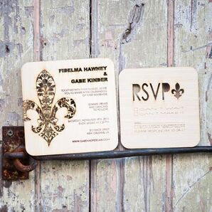 Wooden Invitations